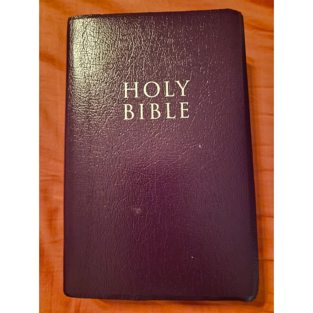 Zondervan Holy Bible KJV King James Version Purple Leather-Look Softcover 2002